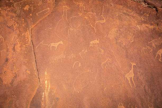 istock Ancient rock engravings in Twyfelfontein, Damaraland, Namibia. 1761130992
