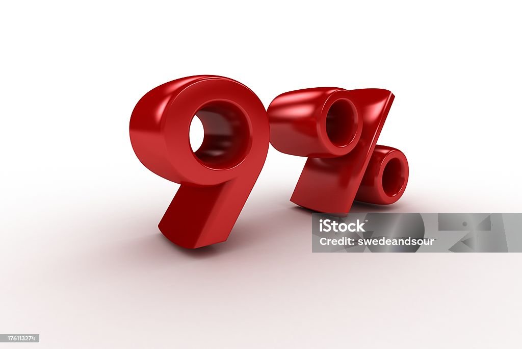 Nine Percent Percentage ConceptSimilar images in this style Business Stock Photo