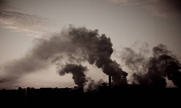 istock Smoke from a factory 176113787