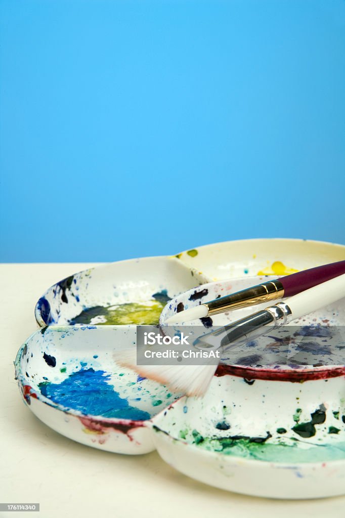 Watercolour Палитра - Стоковые фото Акварель роялти-фри