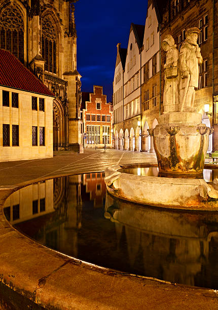 istock Old Town Fountain At Night 176115124