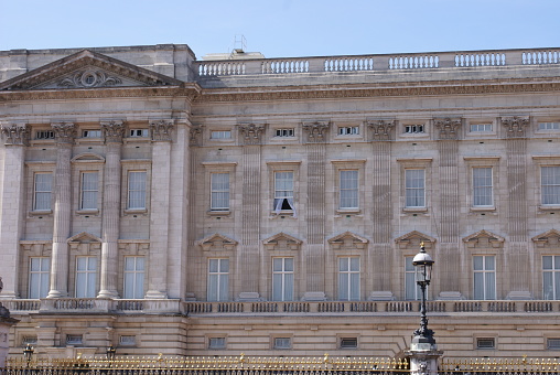 One window open at Buckingham Palace, United Kingdom, August 19 2009