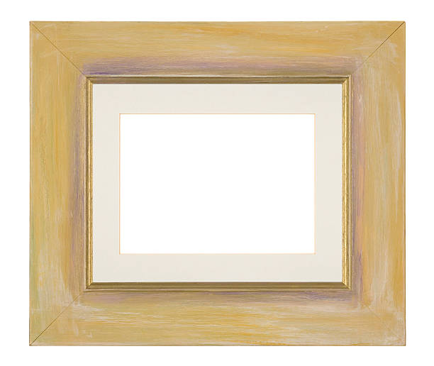 rámeček obrázku izolovaný na bílé - ručně barvený fotky - stock snímky, obrázky a fotky