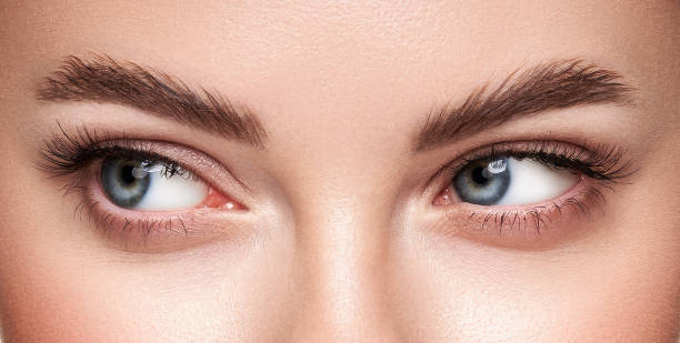 istock Beautiful female eyes with long eyelashes 1761162757