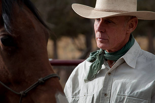istock Cowboy and horse 176117226
