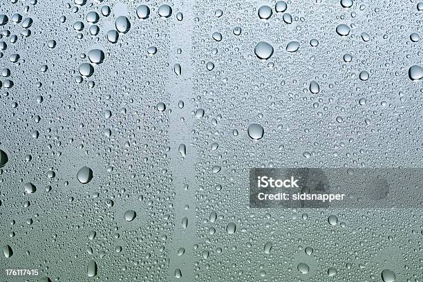 Steely Silver To Green Condensation Stock Photo - Download Image Now - Backgrounds, Beauty, Clean