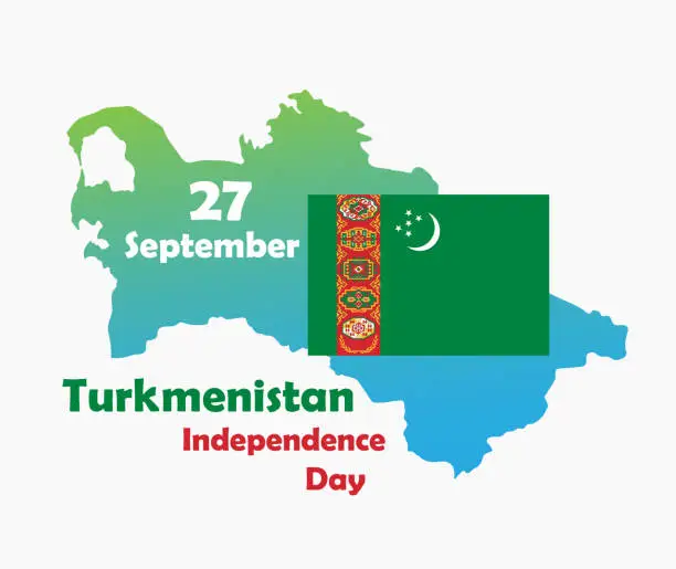 Vector illustration of Turkmenistan day