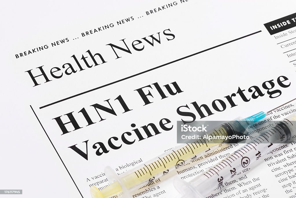 H1N1 독감 백신 부족 컨셉입니다-II - 로열티 프리 0명 스톡 사진