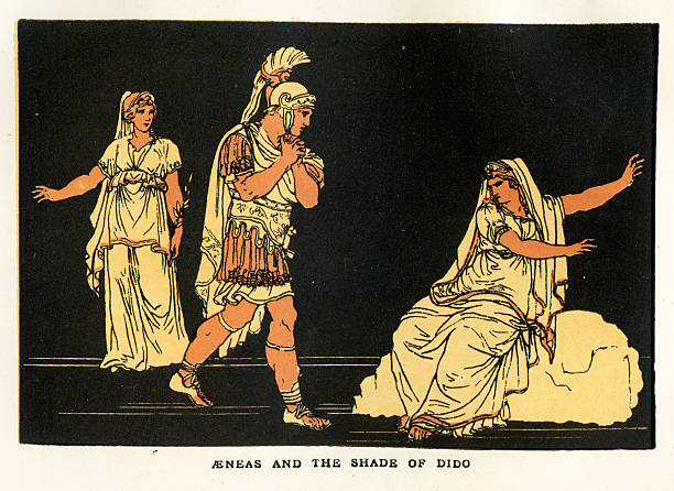 illustrations, cliparts, dessins animés et icônes de aeneas et l'ombre de dido - mythology dido greek mythology virgil