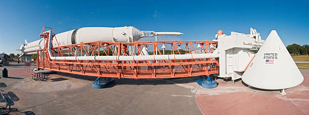 Apollo rocket capsule panorama Cape Canaveral Florida USA