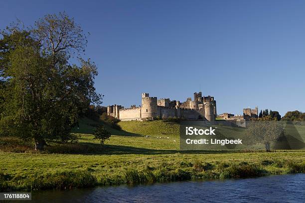 Castello Di Alnwick - Fotografie stock e altre immagini di Acqua - Acqua, Albero, Alnwick