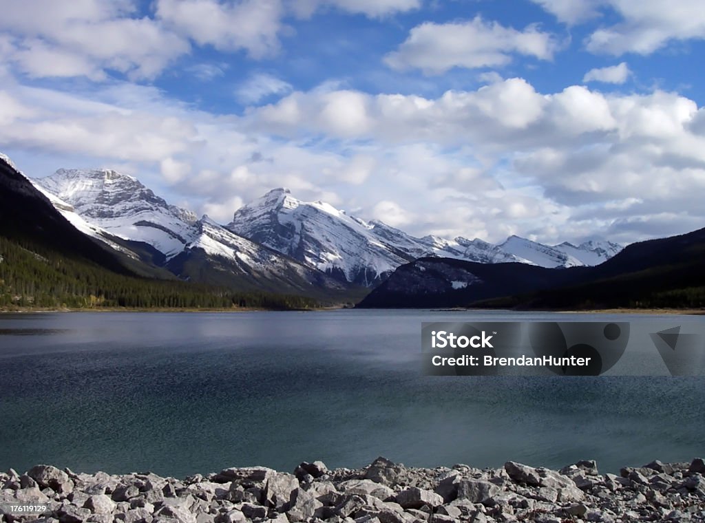 Vue du barrage - Photo de Alberta libre de droits