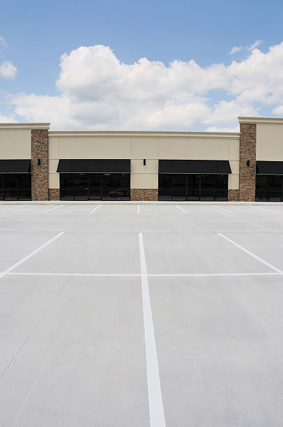 istock Modern Commercial Real Estate Storefront Strip Mall 176119995