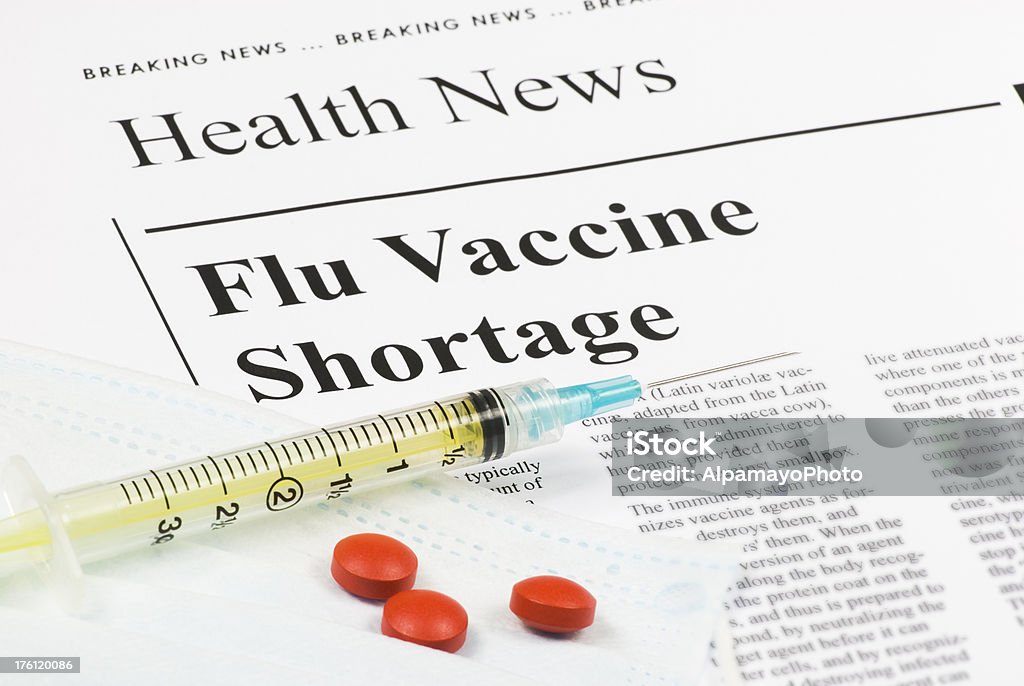 L'H1N1 Vaccino antinfluenzale carenza concetto-III - Foto stock royalty-free di Affilato