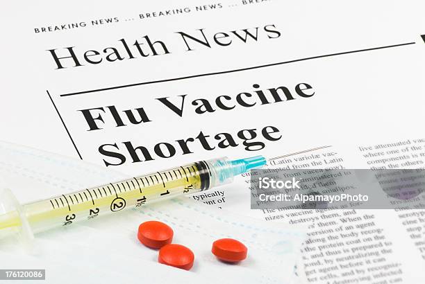 Lh1n1 Vaccino Antinfluenzale Carenza Concettoiii - Fotografie stock e altre immagini di Affilato - Affilato, Apparecchiatura medica, Assenza