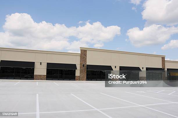Modern Commercial Real Estate Storefront Strip Mall Stock Photo - Download Image Now