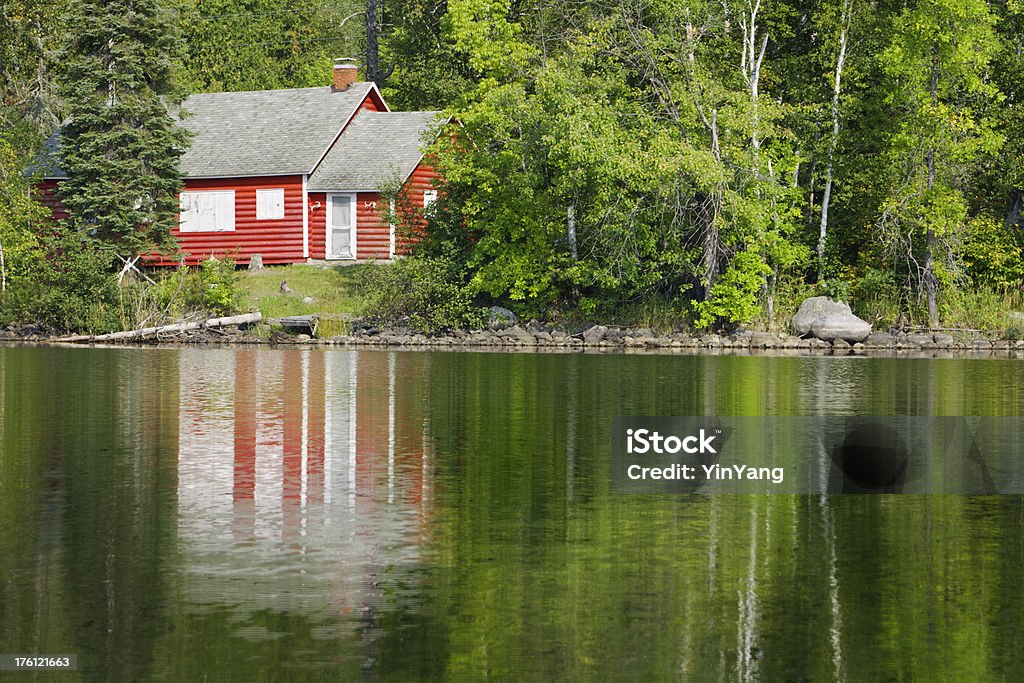 Minnesota de Boundary Waters Canoe área cabine no Lago Hz - Foto de stock de Beleza royalty-free