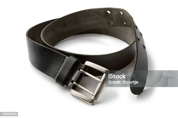 Clothes Belt Stock Photo - Download Image Now - Belt, Black Color, Buckle