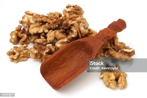 Walnuts Isolated On White Stock Photo - Download Image Now - Close-up, Copy Space, Cut Out