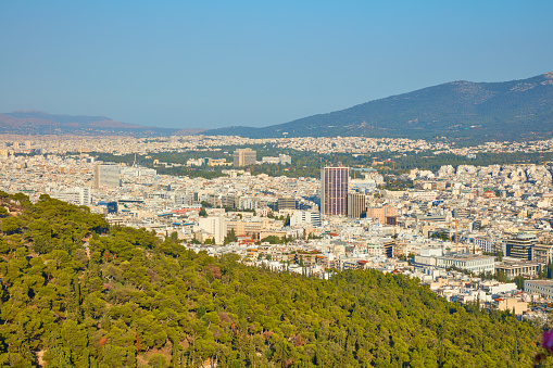 Aerial view of modern urban residential buildings