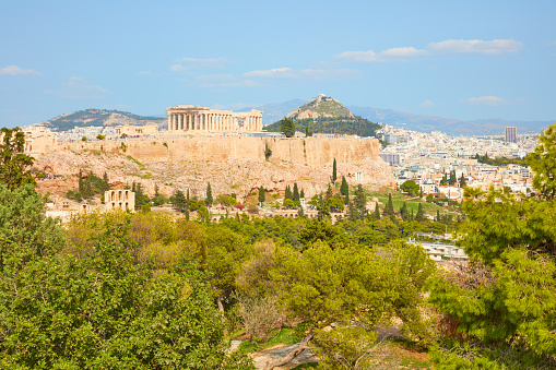 Parthenon on the Acropolis Athens Greece