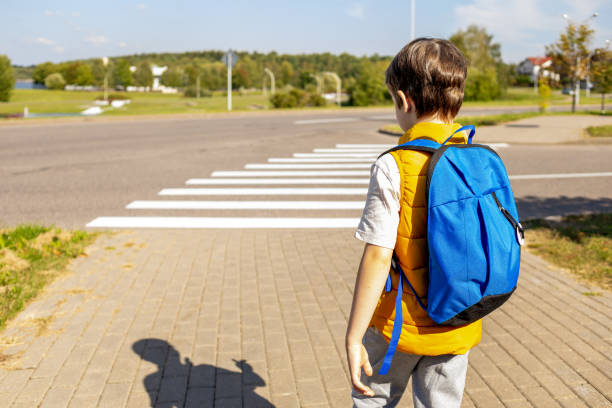 istock 6 year old boy goes to school 1761226577