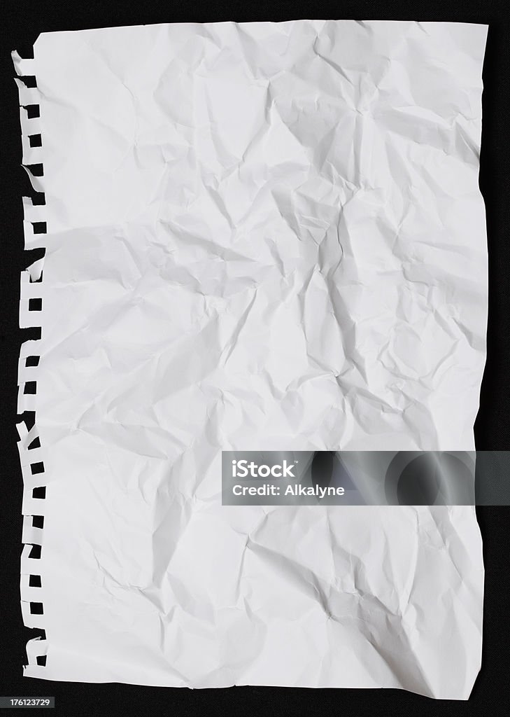 Carta Bianco spiegazzato up - Foto stock royalty-free di Affari