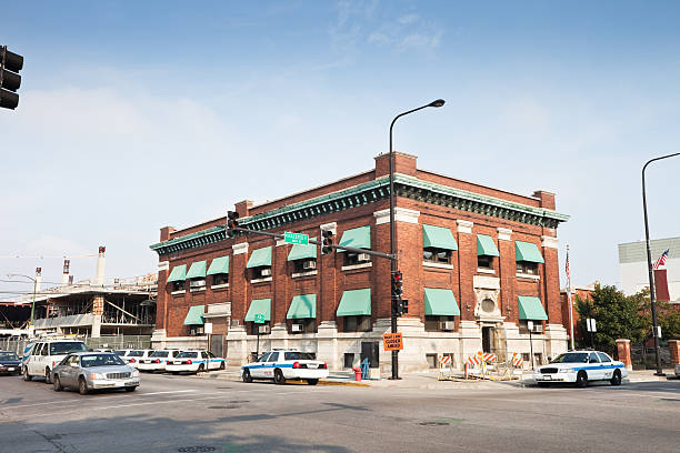Chicago Vintage Police Station  police station stock pictures, royalty-free photos & images