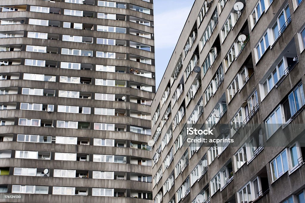 Apartment Block - Lizenzfrei Alt Stock-Foto