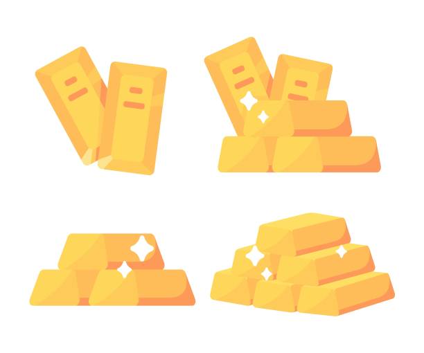 istock Shiny yellow gold bars pile of valuables 1761246472