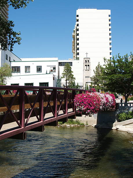 istock Footbridge over Truckee - Downtown Reno 176124887
