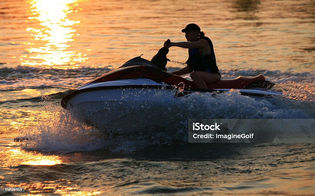 Mulher de Jet Ski - Royalty-free Mota de água Foto de stock