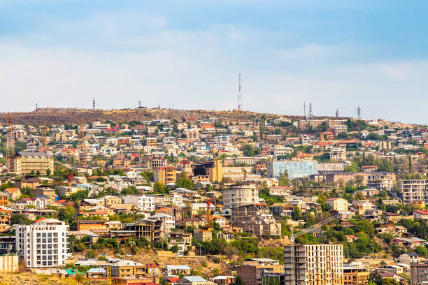 istock houses in Yerevan city illuminated by setting sun 1761249845