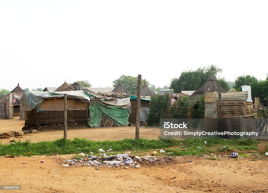 Internally Displaced People's Housing An encampment of IDP's housing in Southern Sudan.Similar Images: Refugee Camp Stock Photo