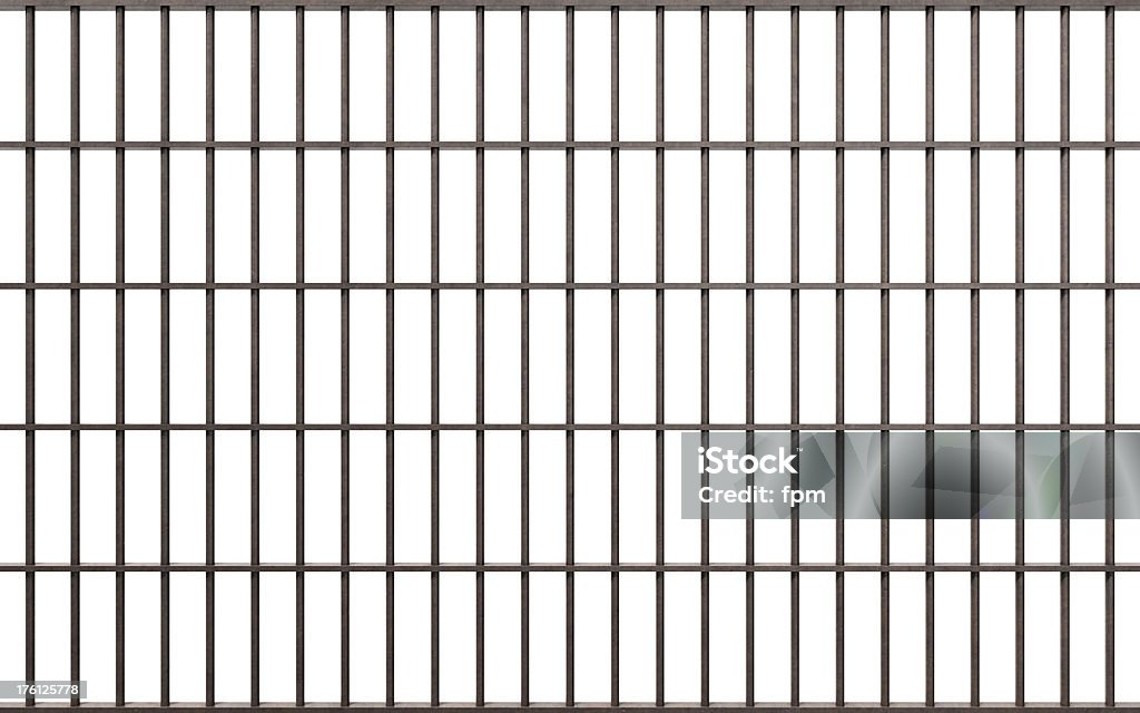 Prison Bars Royalty-free image of prison bars isolated on white. Clipping path attached in largest version. Prison Cell Stock Photo