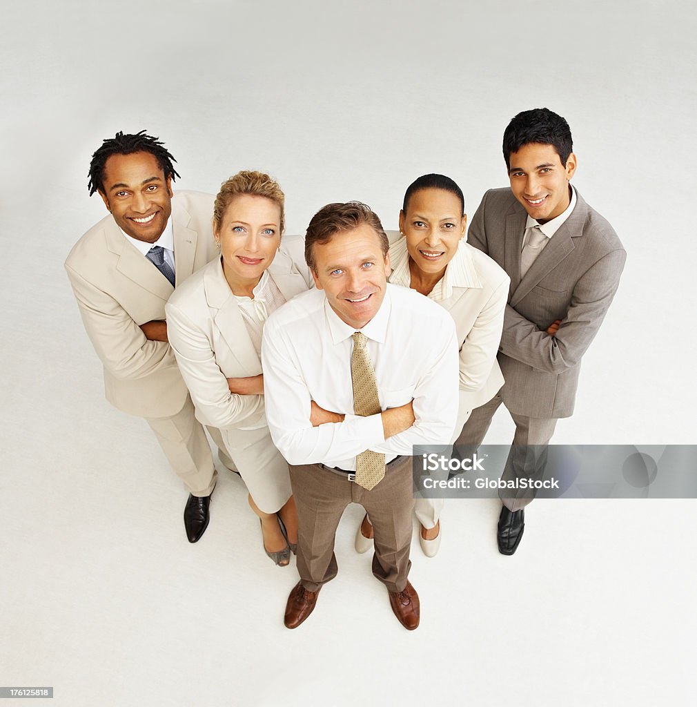 Retrato de feliz colegas de negocios de pie juntos - Foto de stock de 20-24 años libre de derechos