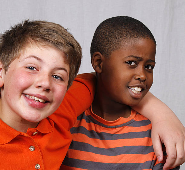 istock Multiracial schoolboy friends 176126142