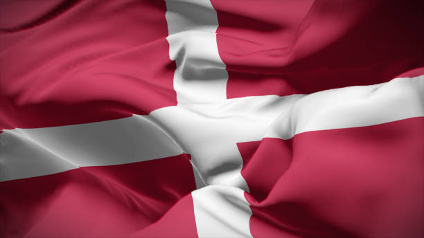 istock Close-up view of Denmark National flag. 1761262264