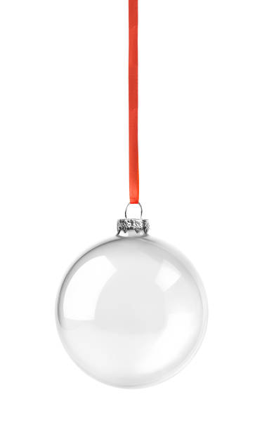 istock Hanging Glass Christmas Ornament Isolated on White Background 1761262814