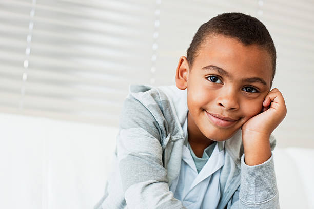 istock Happy cute little African American boy 176126784