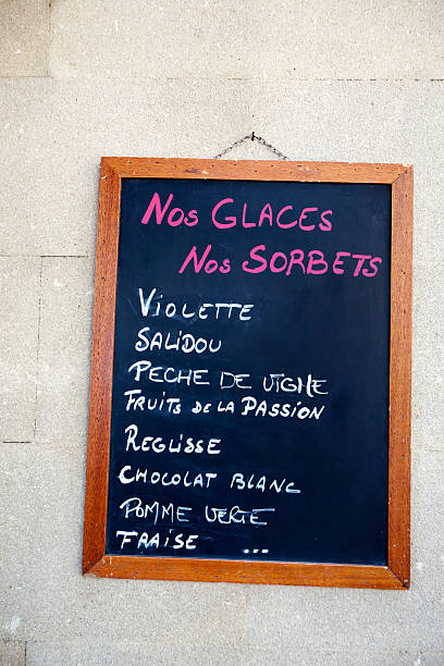 istock Ice Cream Menu in Provence France 176127038