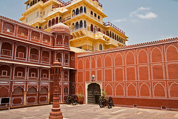 cidade do palácio de jaipur, índia - jaipur city palace imagens e fotografias de stock