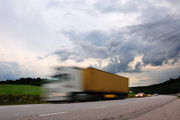 istock Truck driving in the evening 176127238