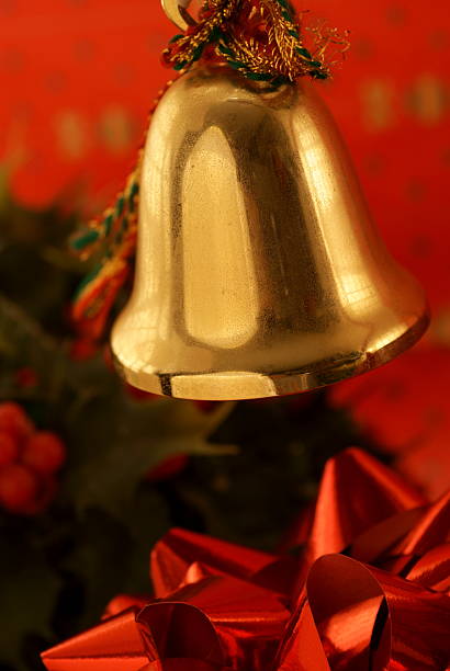 istock Ringing Christmas Bell and Red Ribbon 176127345