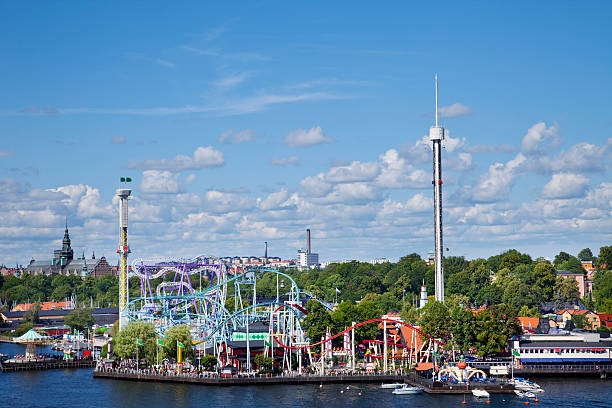 Gröna Lund amusement park in Stockholm Sweden. Gr djurgarden photos stock pictures, royalty-free photos & images