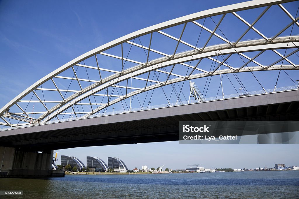 Rotterdam "Van Brienenoord bridge and river Meuse, Rotterdam, The Netherlands, please see also other images of bridges in my lightbox:" Bridge - Built Structure Stock Photo