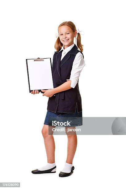 Dez Anos De Idade Menina Em Uniforme Escolar - Fotografias de stock e mais imagens de Raparigas - Raparigas, 10-11 Anos, Adulto