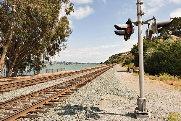 istock Railroad Signal and Tracks 176128495