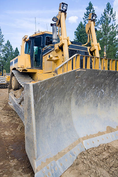 istock Closeup of Large bulldozer 176128544