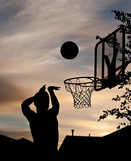 istock Street Basketball Silhouette 176128905